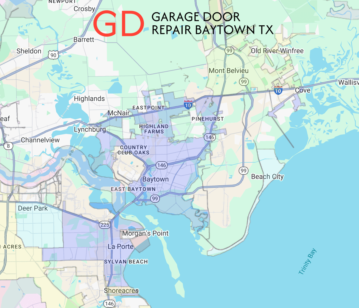 baytown-texas-map